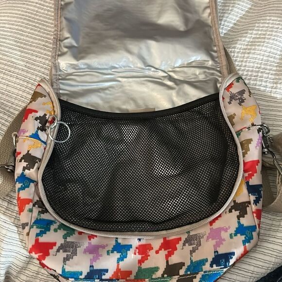 Kipling colorful, houndstooth lunch bag - Picture 4 of 7